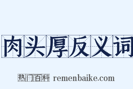 肉头厚反义词是什么意思的图片